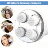 Electric Scalp Massager – Rechargeable Meridian Head Massager with 4 Massage Clusters, Portable & Waterproof Stress Relief Tool for Hair Growth & Relaxation