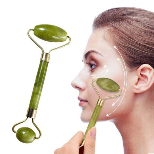 Flawless Jade Roller – Natural Marble Stone Facial Massager for Glowing, Healthy Skin