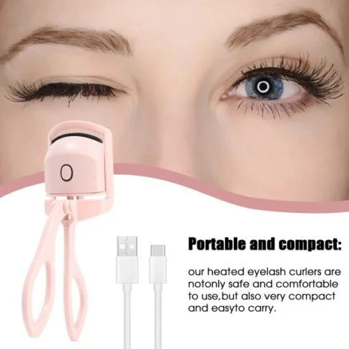 Electric Eyelash Curler – Heated Lash Curler, Long-Lasting Curling Beauty Tool for Women