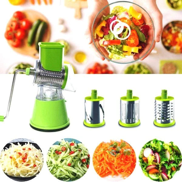 Tabletop Drum Grater | Manual Vegetable Cutter Slicer & Grater | Multi-functional Kitchen Gadget