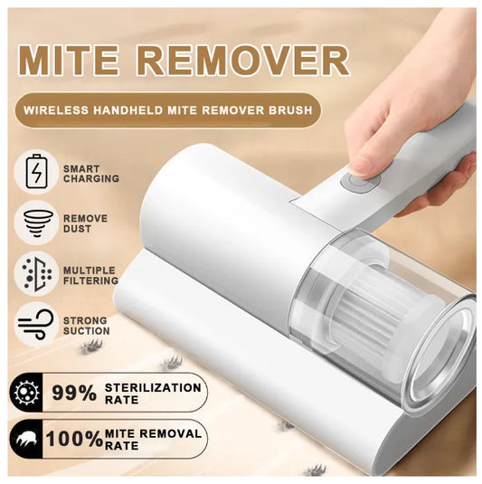 Portable Electric Mite Remover – UV-C Vacuum Cleaner with HEPA Filter for Bed, Mattress,