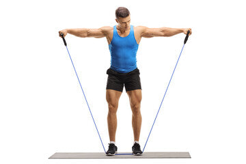 Exercise Resistance Bands Set – 5 Strength Levels for Home Workouts, Physical Therapy, Yoga & Travel – Durable, Portable Fitness Bands