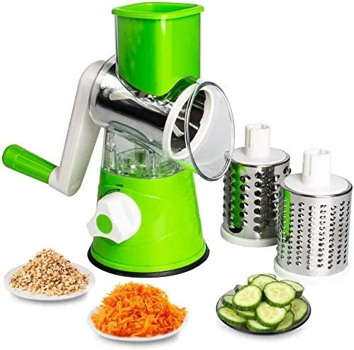 Tabletop Drum Grater | Manual Vegetable Cutter Slicer & Grater | Multi-functional Kitchen Gadget