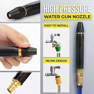 High-Pressure Hose Nozzle Gun Set – Adjustable Garden Water Spray Tool for Car Wash, Plants & Outdoor Cleaning | Leak-Proof Ergonomic Handle