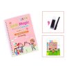 Sank Magic Practice Book Pack of 4 – Reusable Tracing Handwriting Books for Kids, Preschool Learning Alphabet, Numbers & Drawing