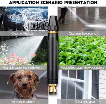 High-Pressure Hose Nozzle Gun Set – Adjustable Garden Water Spray Tool for Car Wash, Plants & Outdoor Cleaning | Leak-Proof Ergonomic Handle