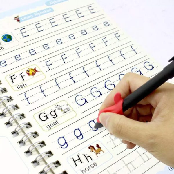 Sank Magic Practice Book Pack of 4 – Reusable Tracing Handwriting Books for Kids, Preschool Learning Alphabet, Numbers & Drawing
