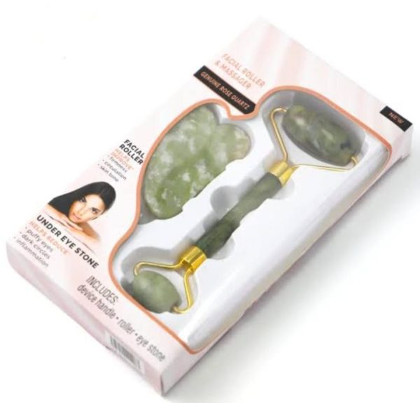 Flawless Jade Roller – Natural Marble Stone Facial Massager for Glowing, Healthy Skin