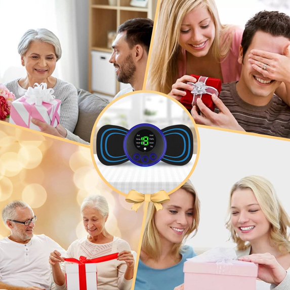 Portable EMS Mini Electric Massager Patch | Rechargeable Muscle Pain Relief Device for Neck, Back, Arms & Full Body Therapy