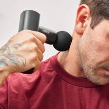 Deep Tissue Massage Gun for Muscle Pain Relief – Handheld Percussion Massager with 6 Speeds & 4 Heads – Quiet, Rechargeable, Portable for Athletes & Recovery