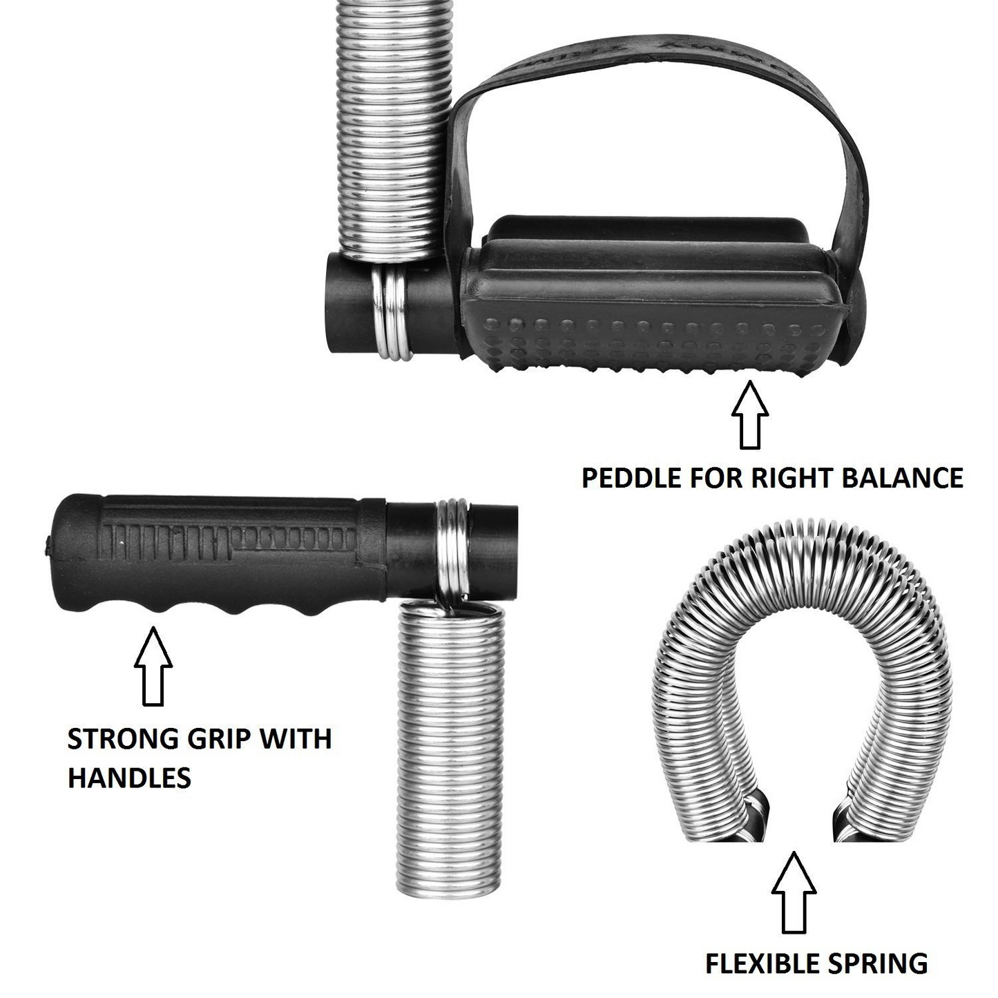 Tummy Trimmer with Foot Pedal Resistance Band – Sit-Up Pull Rope for Home Workout, Yoga, Core Training & Full-Body Fitness