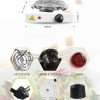 Electric Stove Hot Plate for Cooking – Portable Single Burner with Fast Heating, Easy to Clean Metal Body